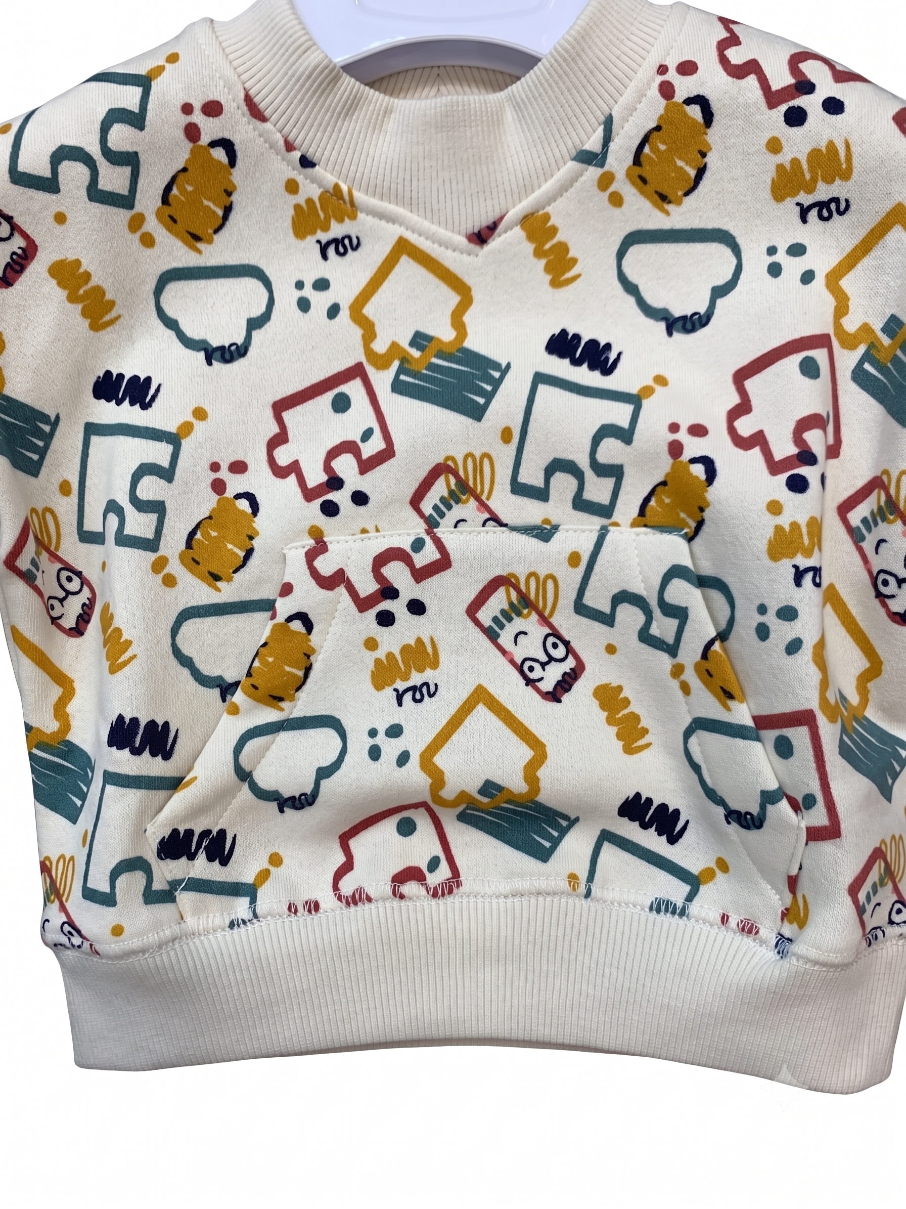 Sudadera de felpa estampada bebé niño