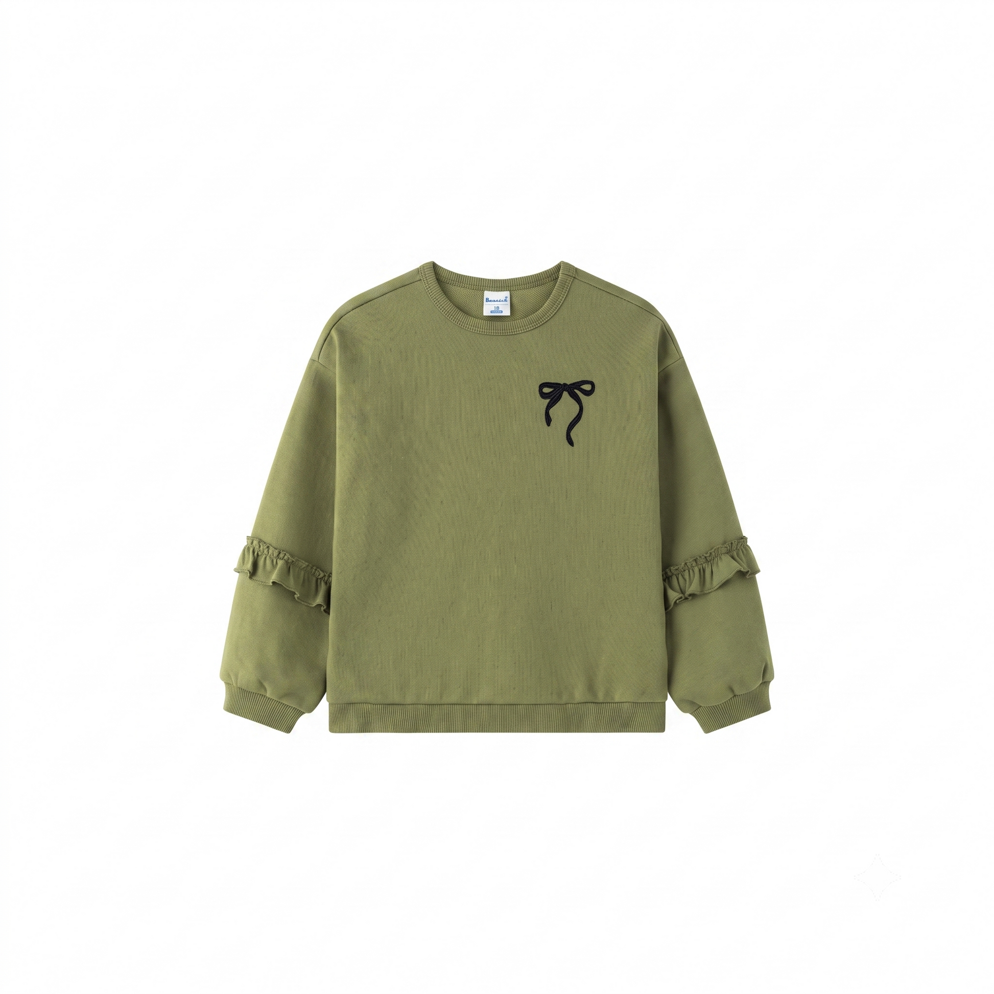 Sudadera Manga Con Volantes En Brazos niña