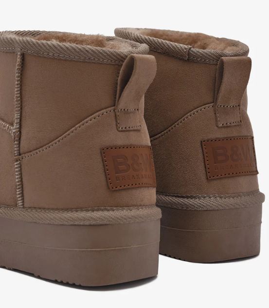 Bota Australiana Doble Suela Taupe