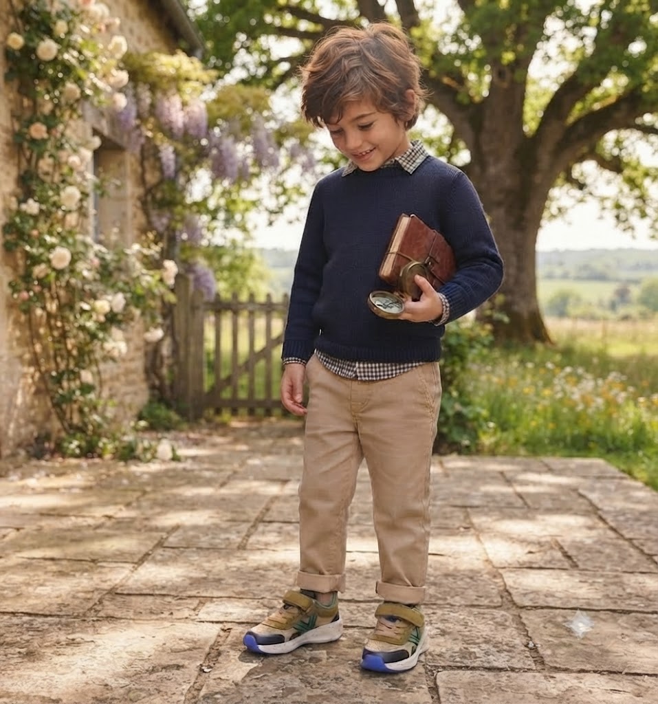 Zapatillas deportivas barefoot para niño con cordón elástico