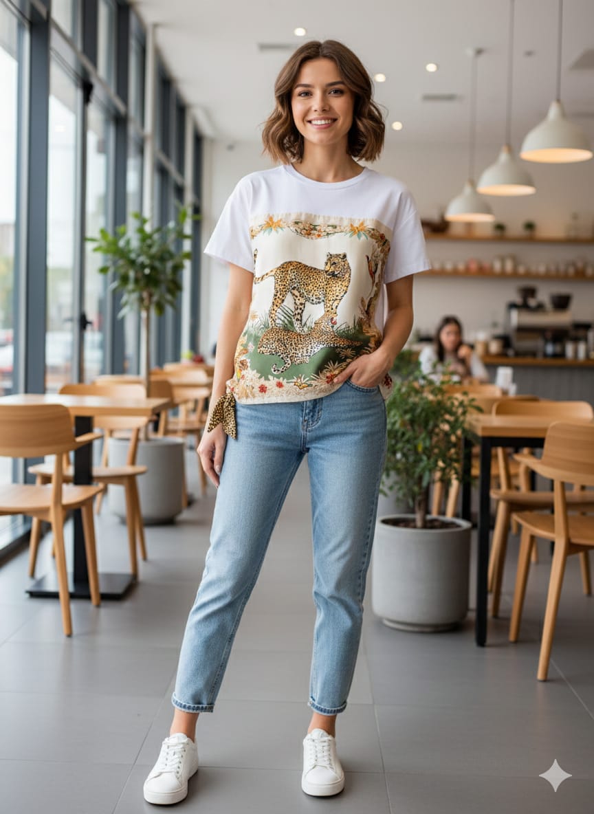 Camiseta manga Corta Tigre