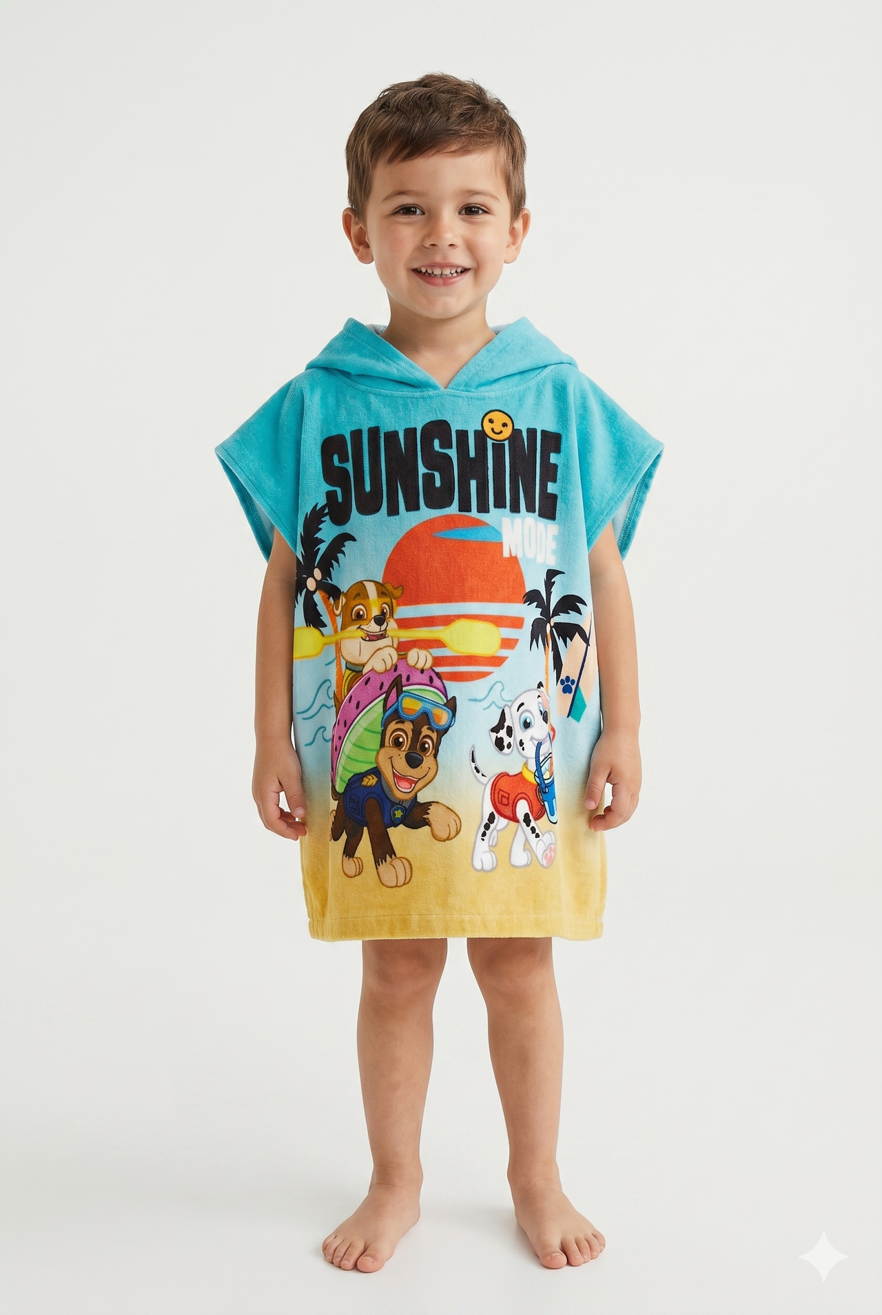 Poncho playa microfibra Paw Patrol unisex