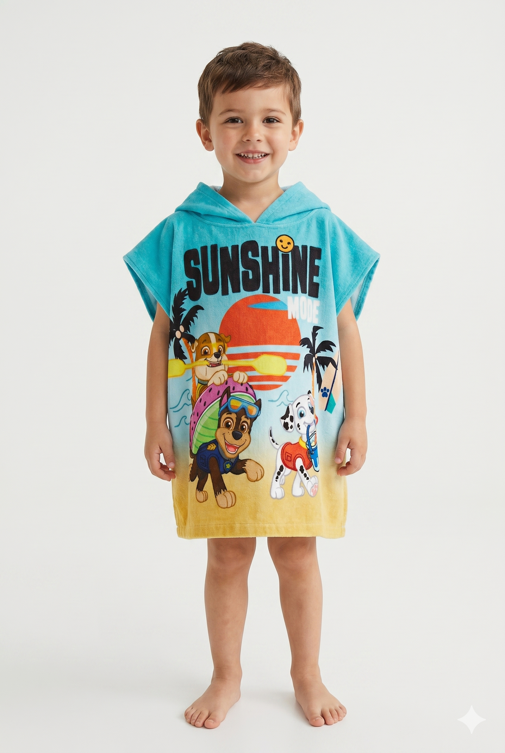 Poncho playa microfibra Paw Patrol unisex