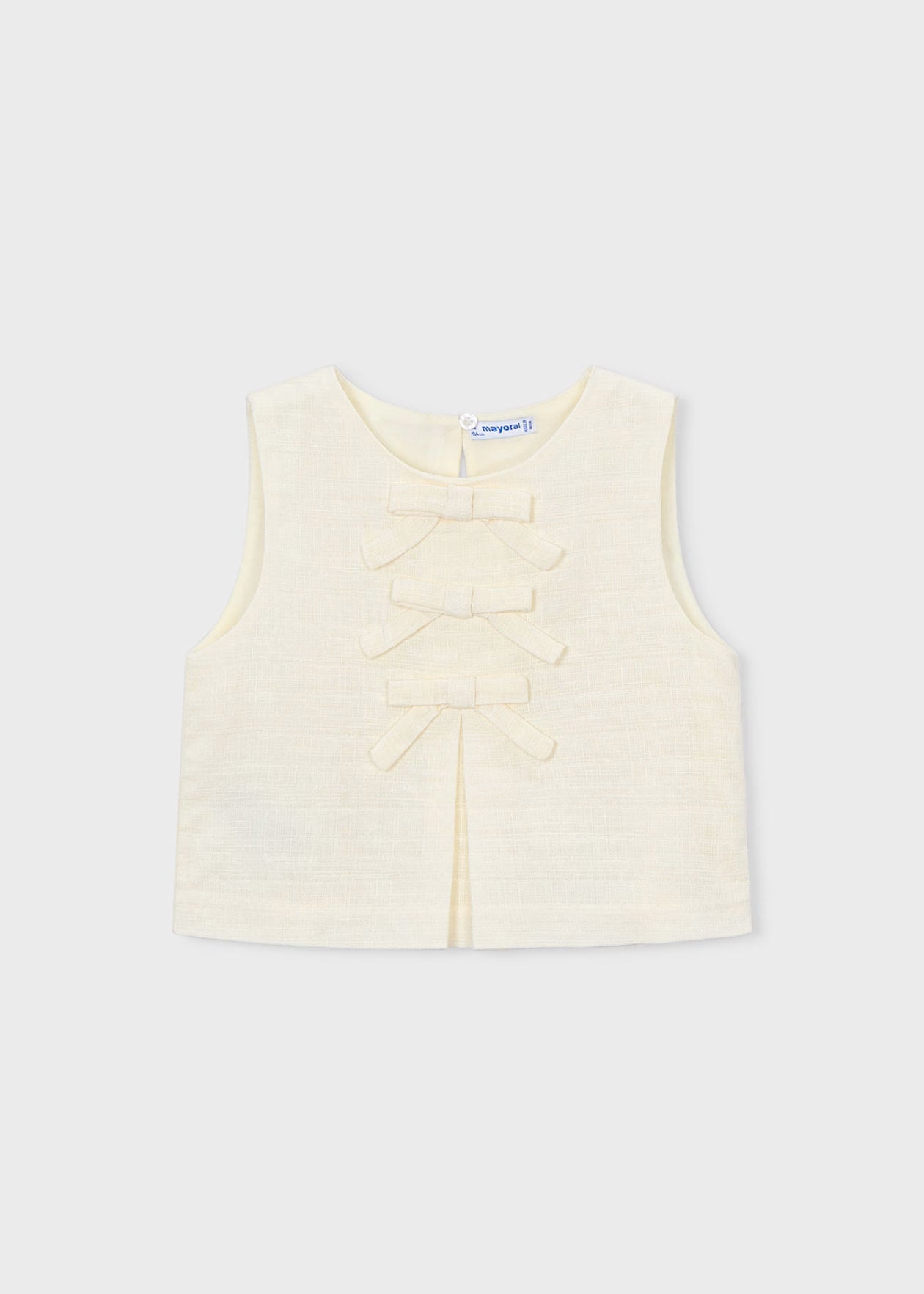 Top lino con lacitos