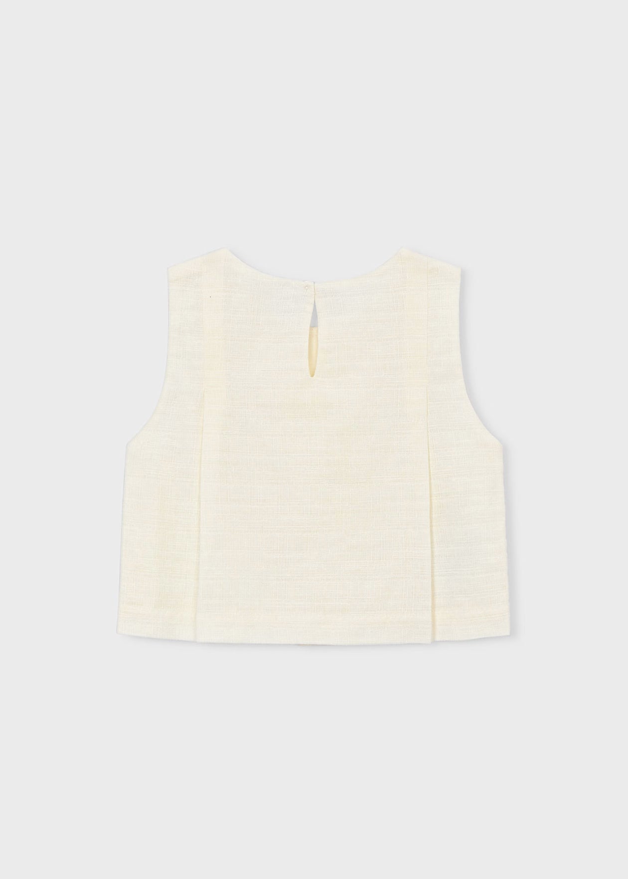 Top lino con lacitos