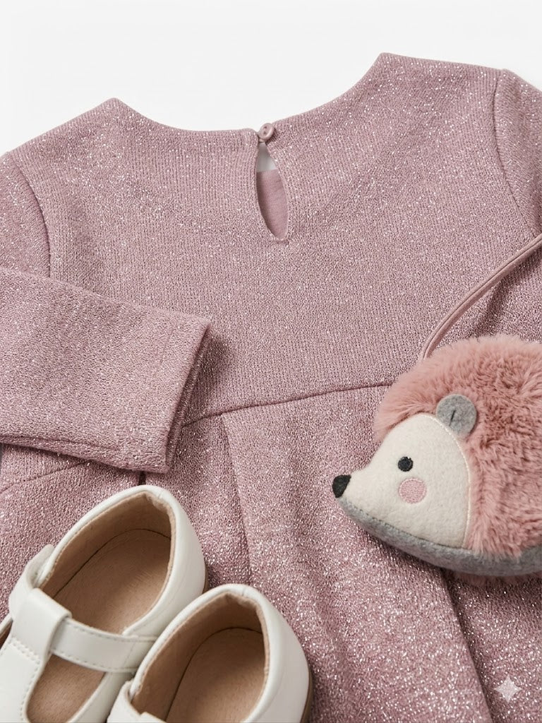 Vestido Con Bolso Bebe Niña