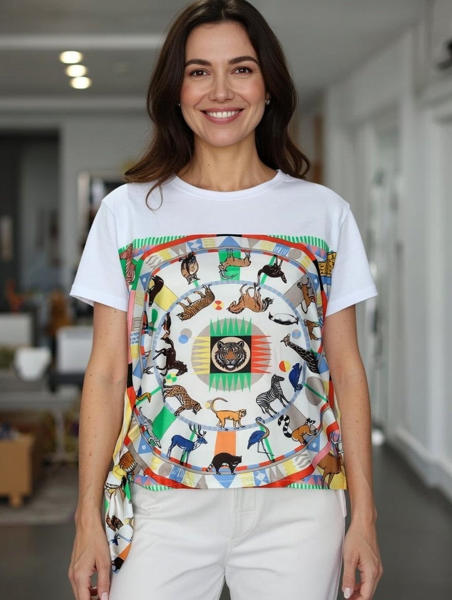 Camiseta manga corta Rueda Animales