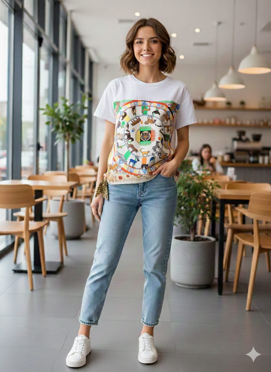 Camiseta manga corta Rueda Animales