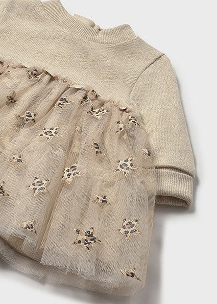 Vestido Beige Combinado