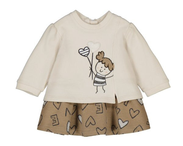 Vestido Cobinado Felpa