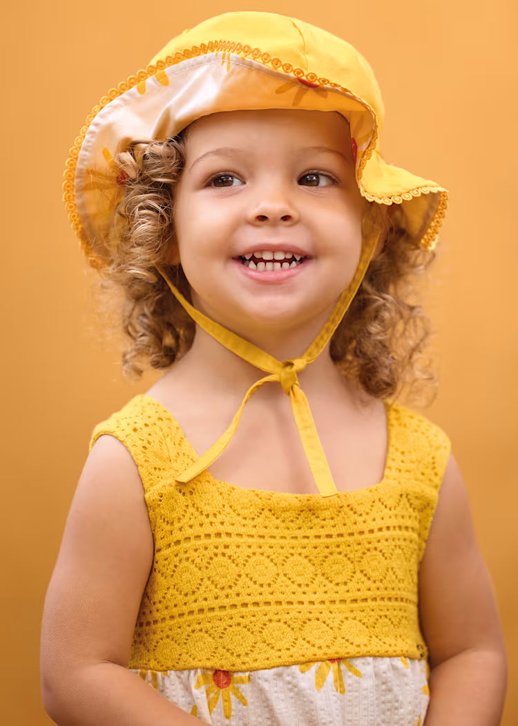 Vestido combinado guipur bebé