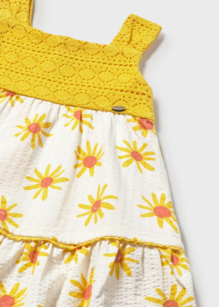 Vestido combinado guipur bebé