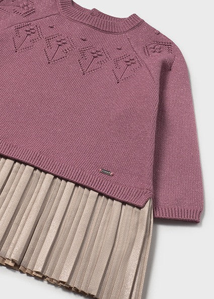 Vestido Combinado Tricot