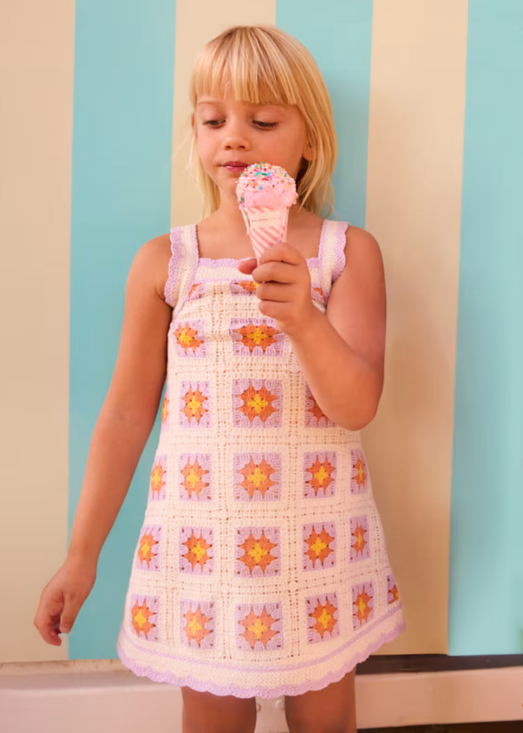 Vestido crochet niña