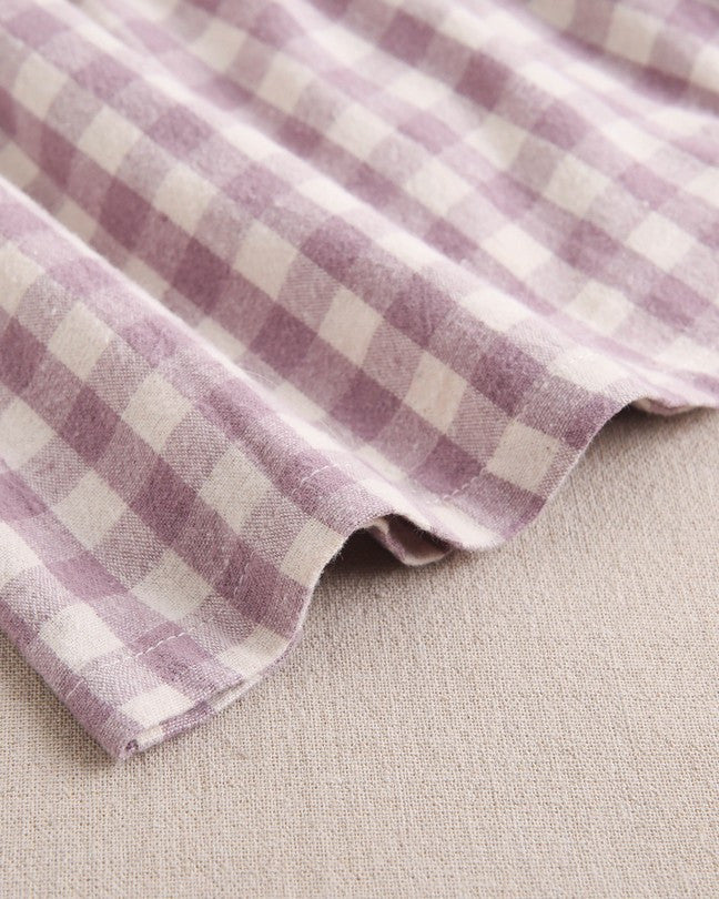 Vestido De Bebé Niña Cuadros Con Volante En El Cuello