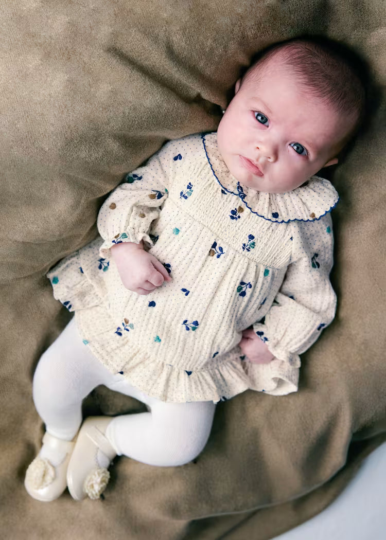Vestido estampado bebé niña