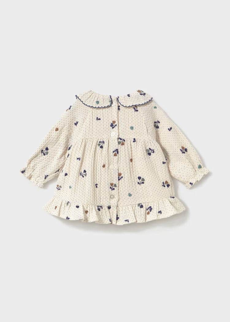 Vestido estampado bebé niña