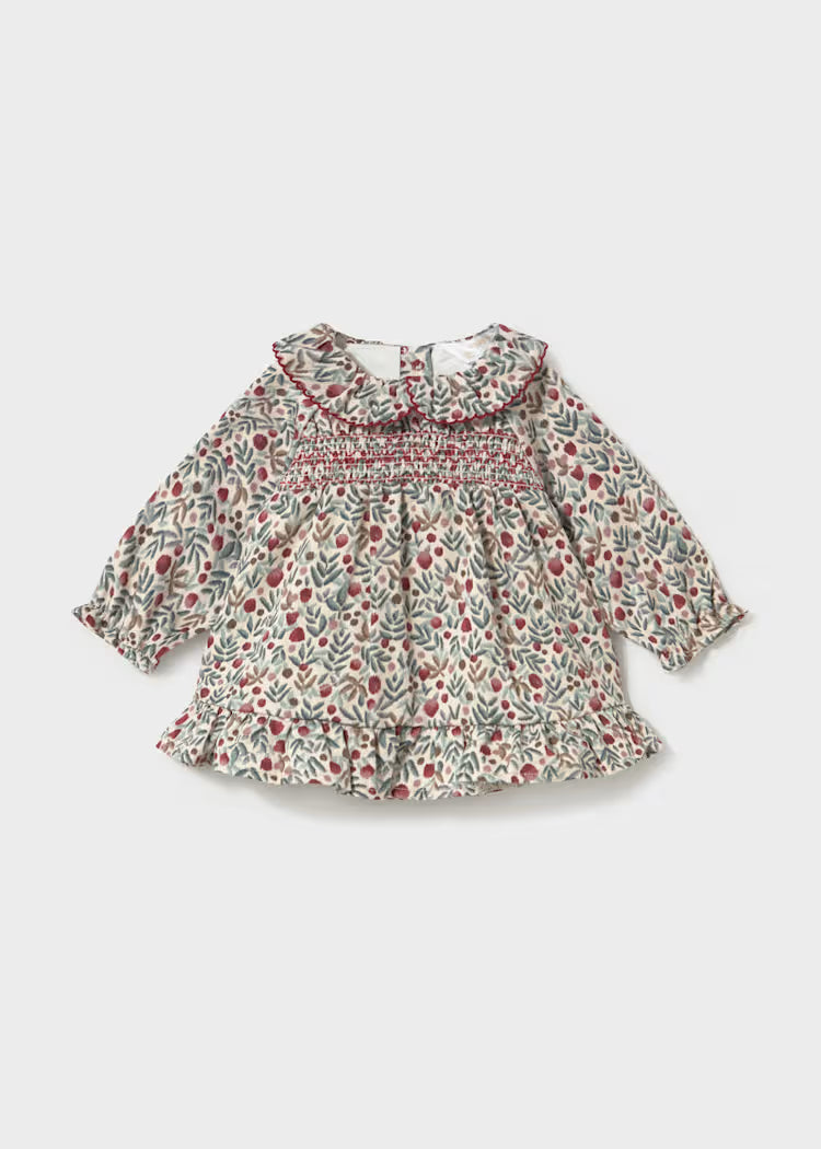 Vestido estampado bebé niña