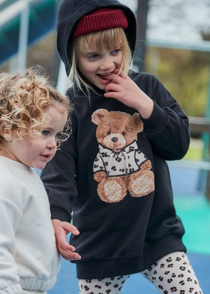 Vestido Felpa Capucha