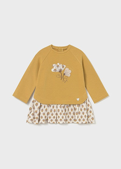 Vestido Felpa Combinado