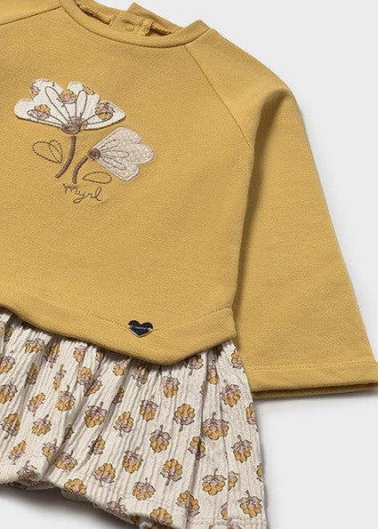 Vestido Felpa Combinado