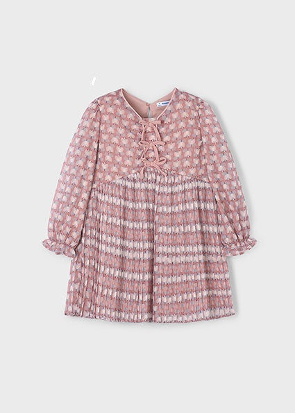 Vestido Plisado Estampado