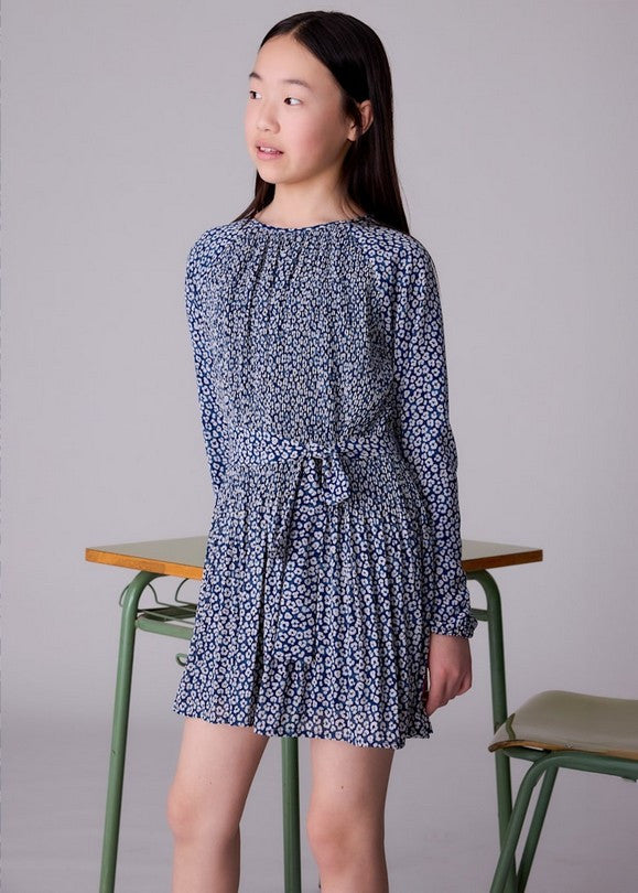 Vestido Plisado Estampado