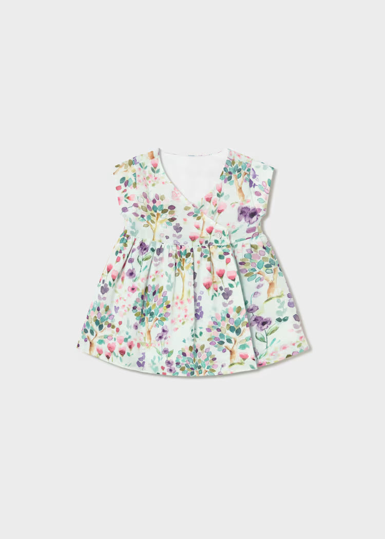 Vestido reversible estampado bebé