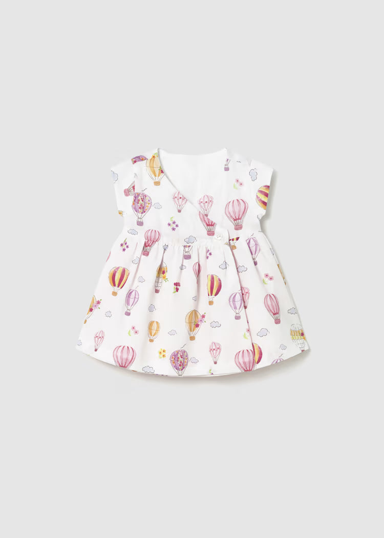 Vestido reversible estampado bebé