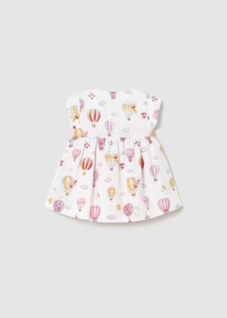 Vestido reversible estampado bebé