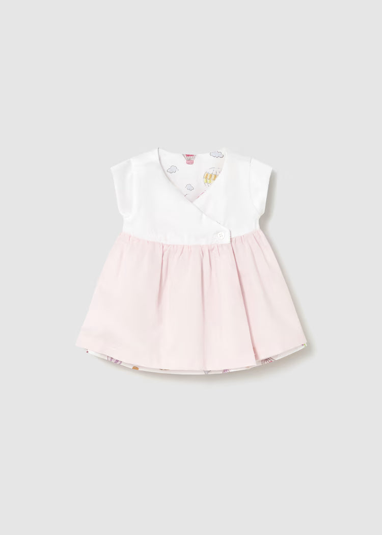 Vestido reversible estampado bebé