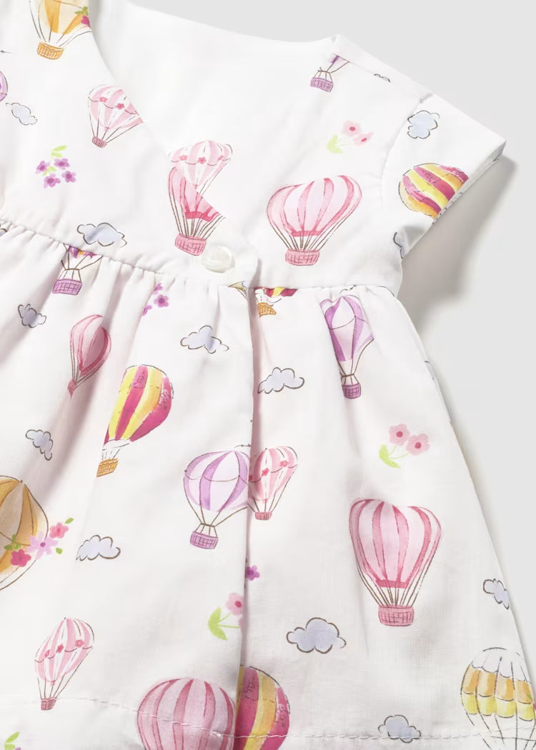 Vestido reversible estampado bebé