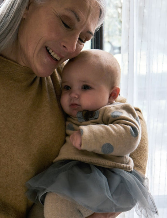 Vestido Tricot Cobinado Tul