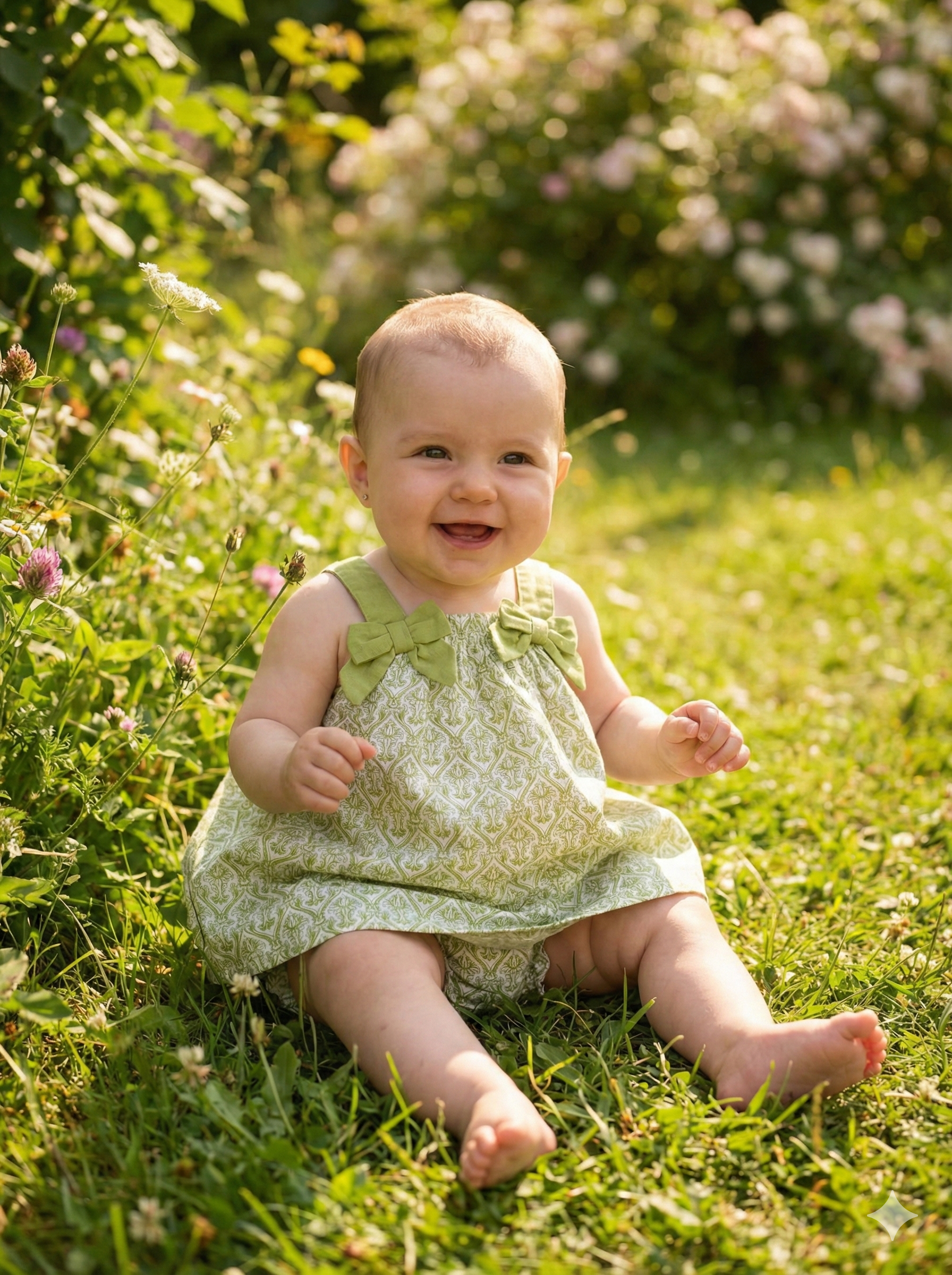 Vestido Estampado Con Braguita Bebé