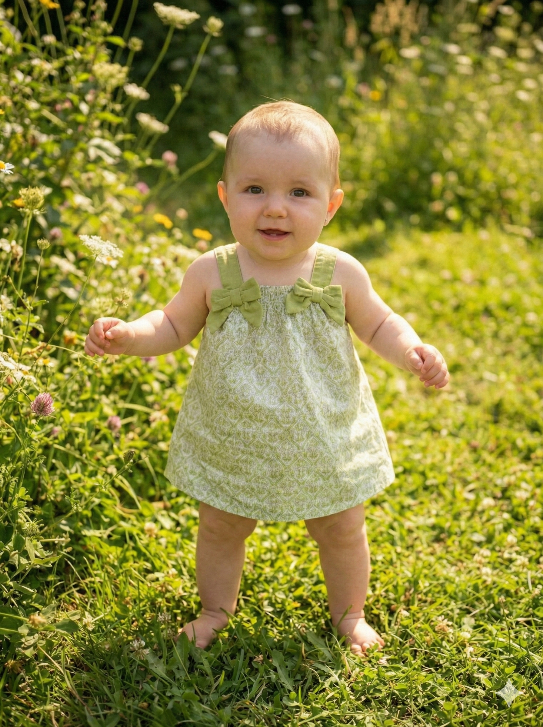 Vestido Estampado Con Braguita Bebé
