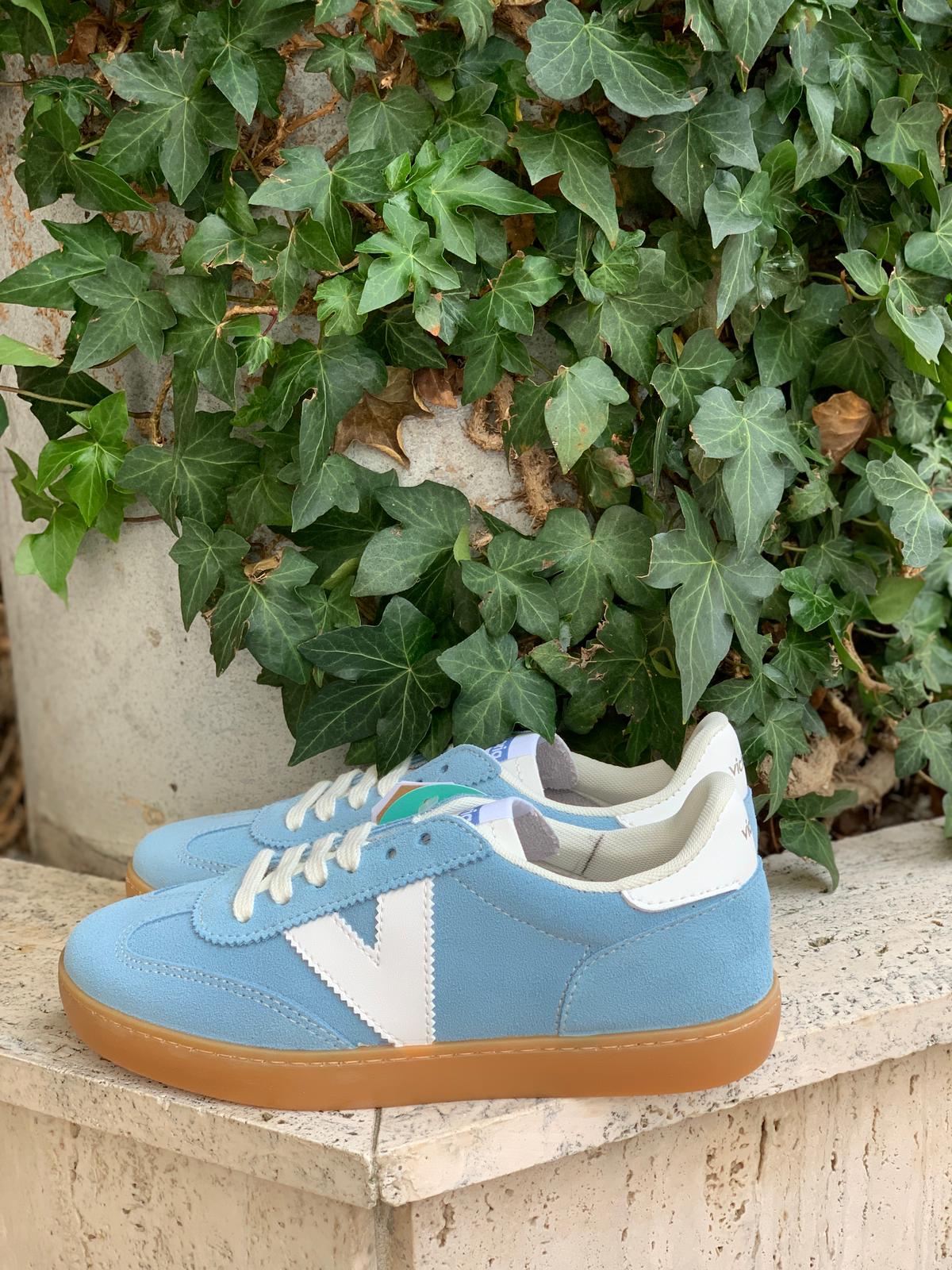 Zapatilla chica VICTORIA azul cielo