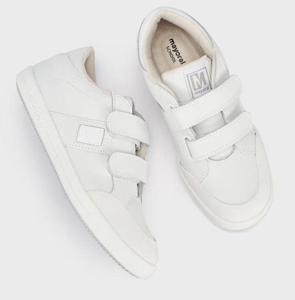 Zapatilla Colegial Unisex Con Velcro