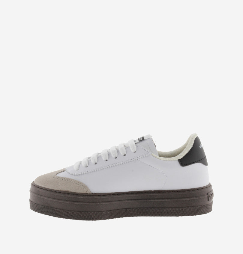 Zapatilla Victoria Blanca Con Plataforma