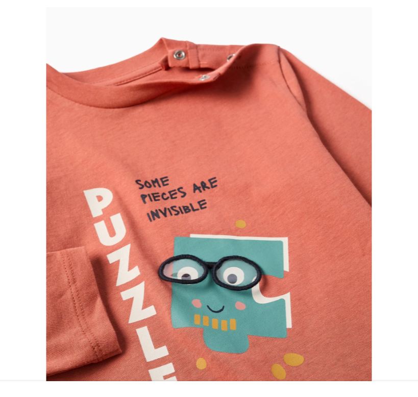 Camiseta de manga larga de punto bebé niño