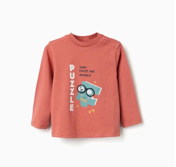 Camiseta de manga larga de punto bebé niño