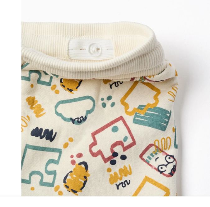 Pantalón de felpa estampado bebé niño