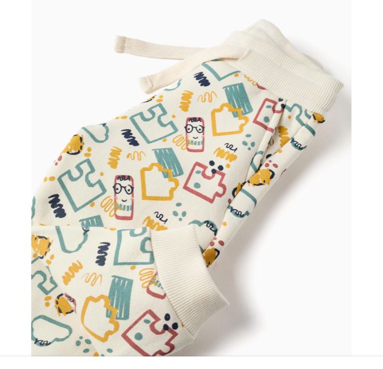 Pantalón de felpa estampado bebé niño
