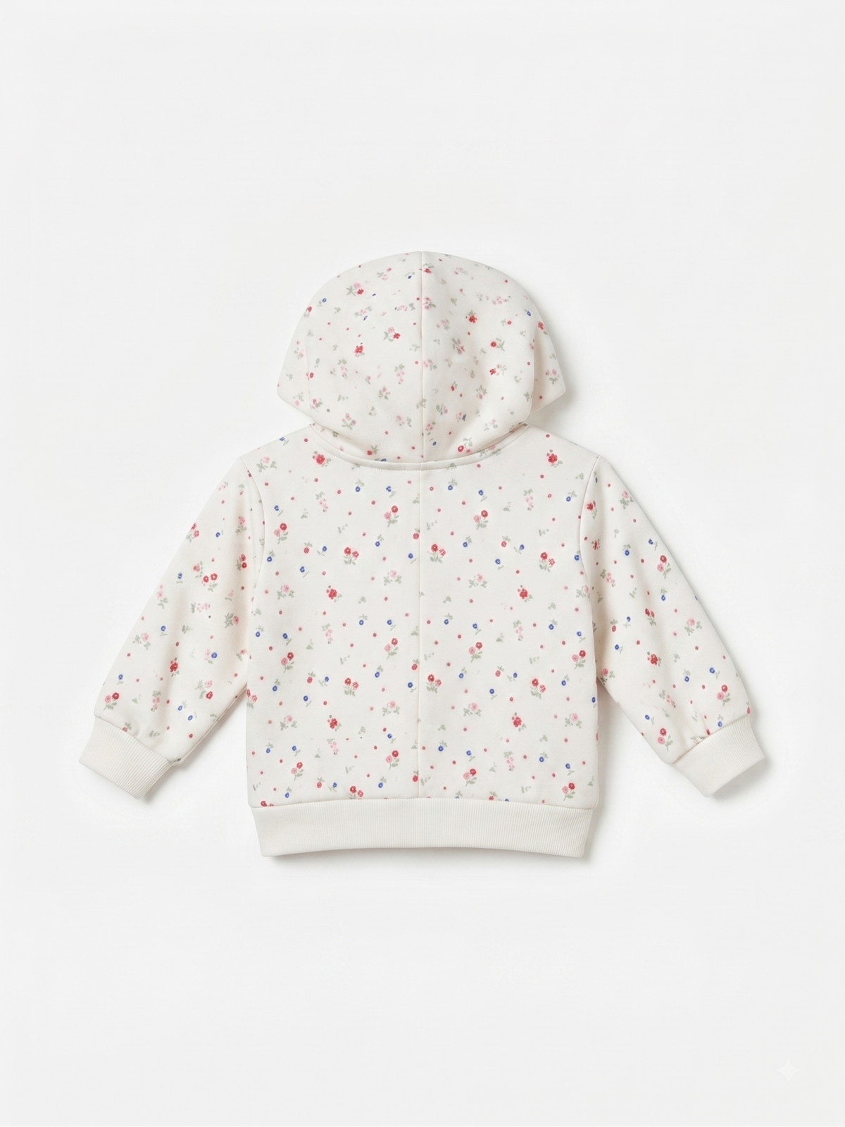Chaqueta de felpa con capucha, bebé niña.