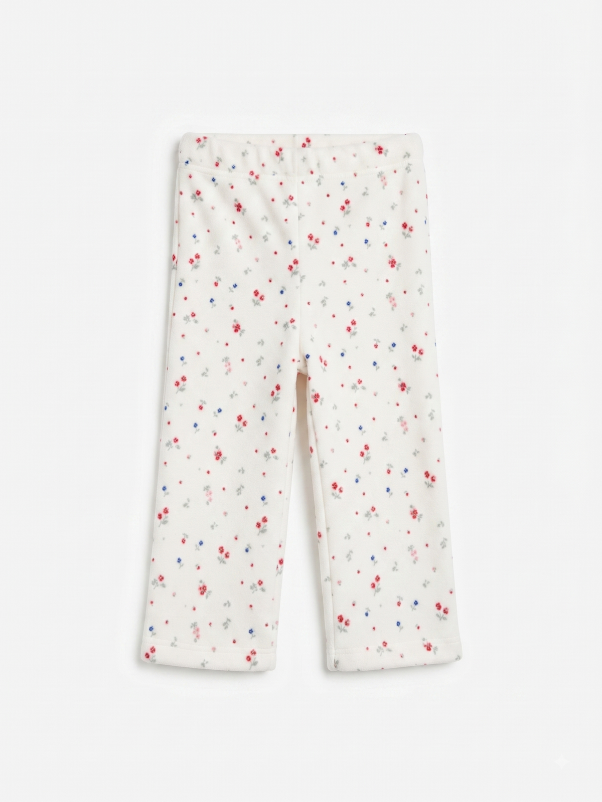 Pantalón de felpa estampado, bebé niña.
