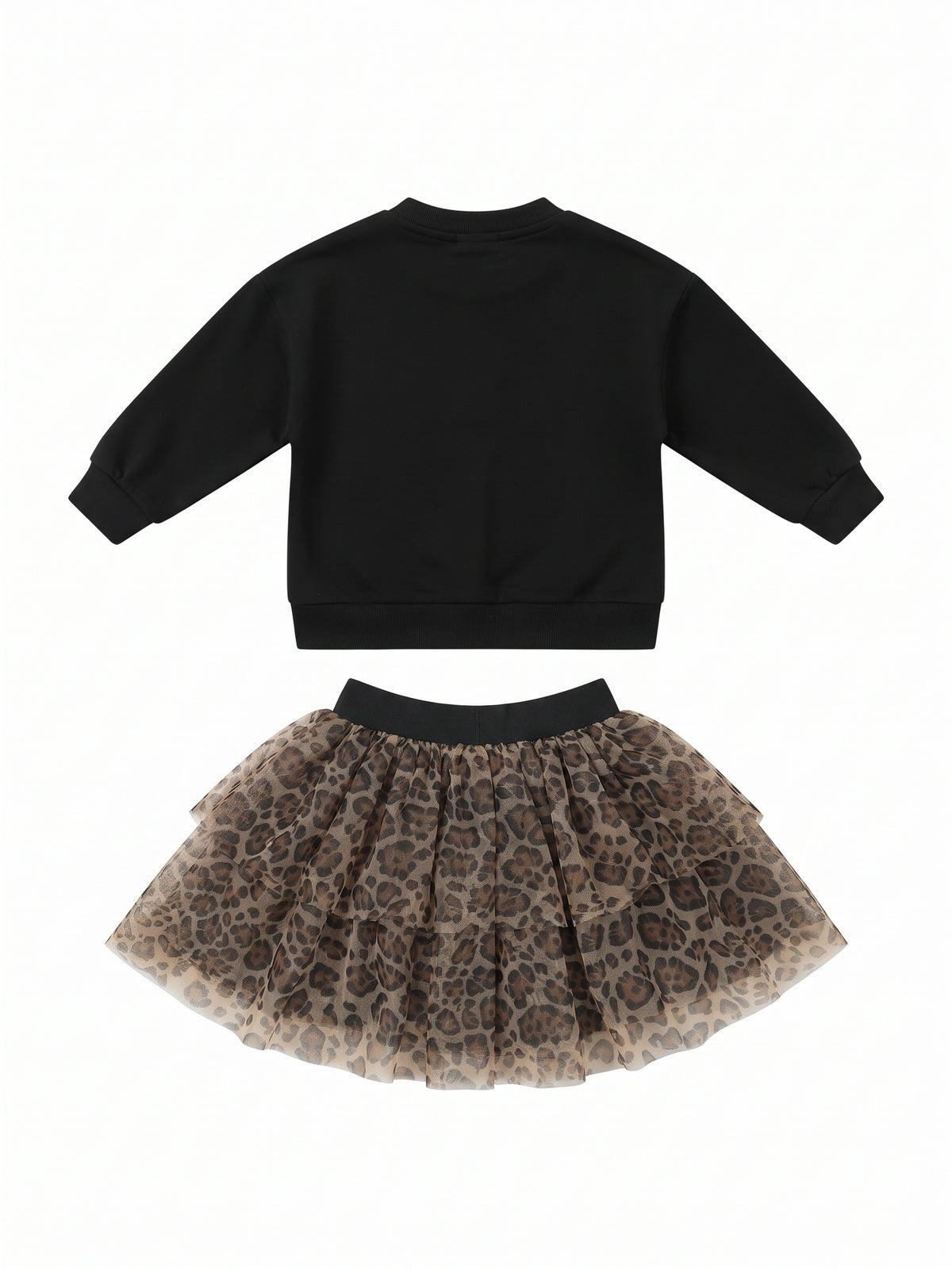 Conjunto sudadera y falda animal print Minnie niña