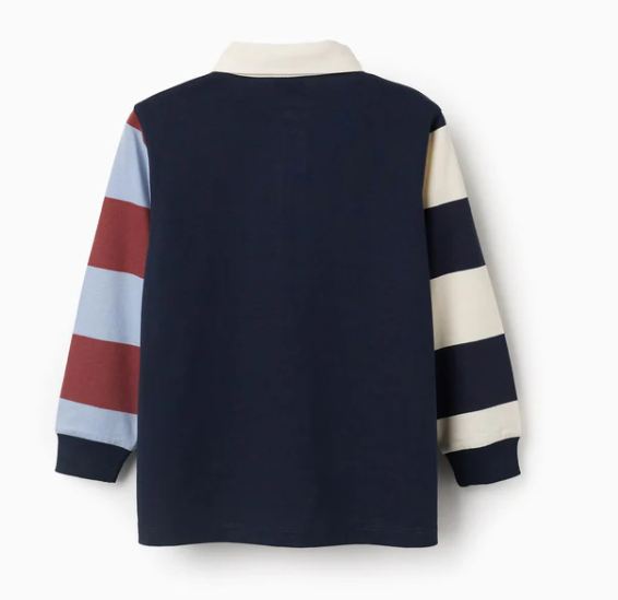 Polo tricolor para niño.