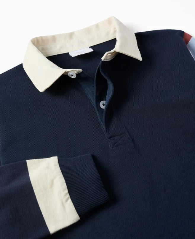 Polo tricolor para niño.