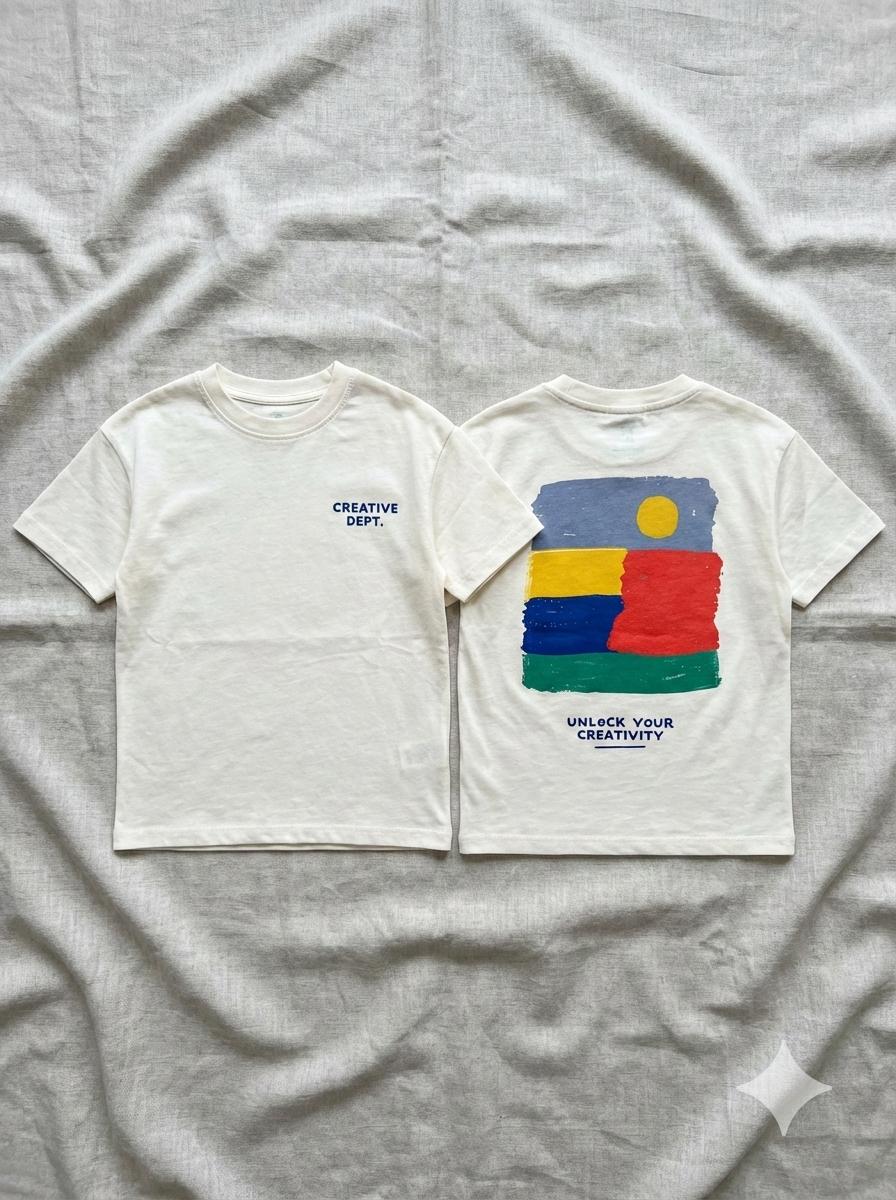 Camiseta Manga Corta espalda Estampada