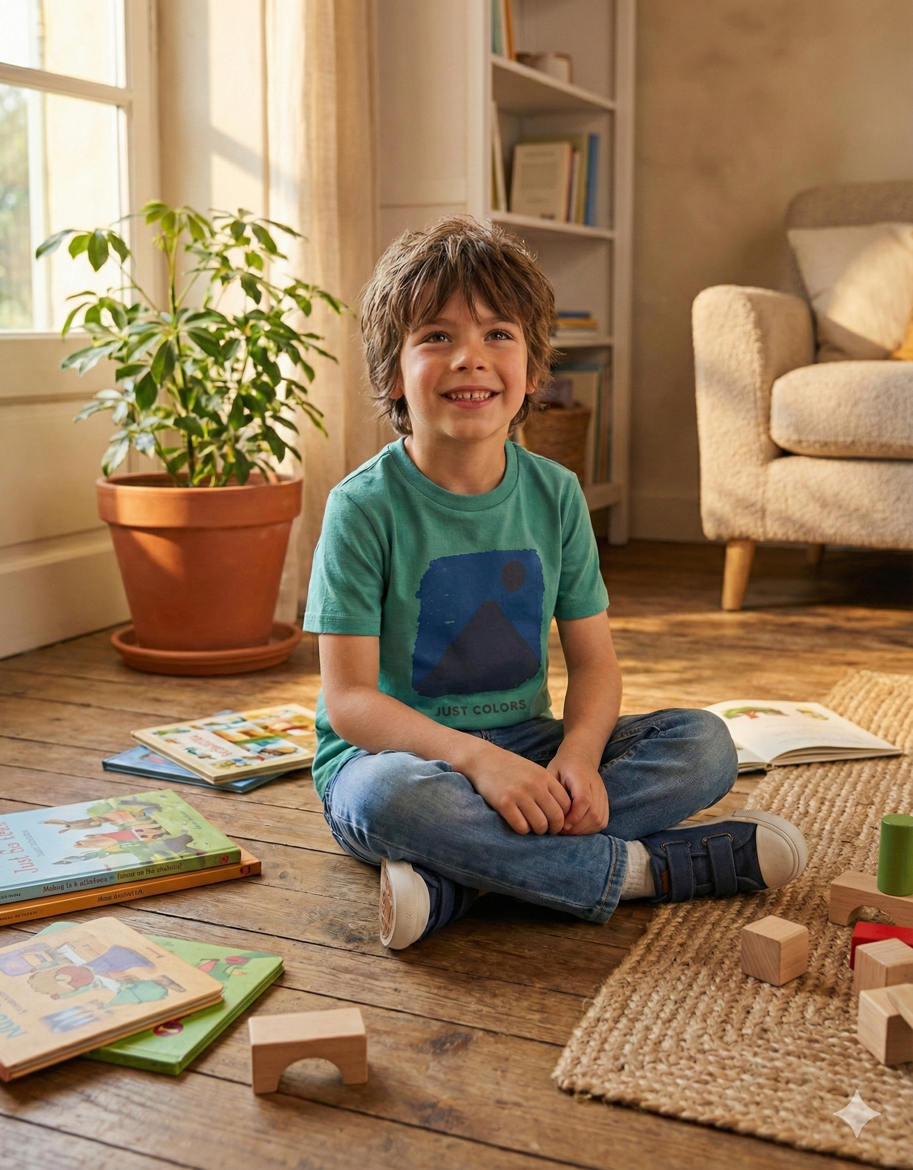 Camiseta  Manga Corta Algodón  Just Colors