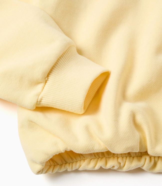 Sudadera con bajo frucido y detalle de cordon en relieve, niña.
